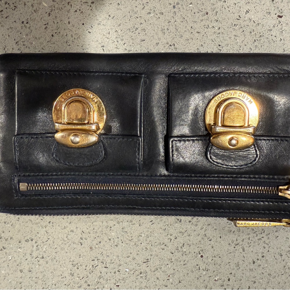 Marc Jacobs leather bag + matching wallet set 🖤 Y2K designer bundle - Picture 5 of 5